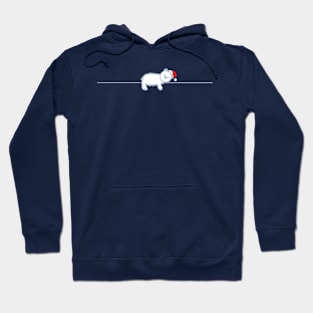 Polar bear as a Christmas present Hoodie